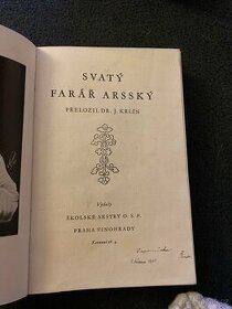 Kniha svatý farář arsský - 1