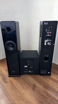 Prodám repro sloupy 2x150W + subwoofer