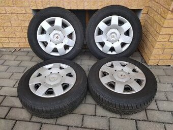 Kola 5x100 R14 s letními pneu Barum 165/70 R14 - 7mm