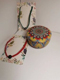 Set svíčky a 2x Shamballa náramek