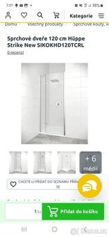 Sprchove dvere 120cm