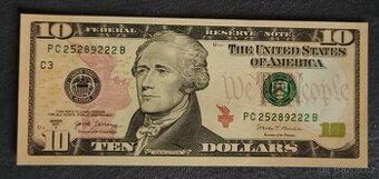 USA - 10 Dolarů bankovka, 2017, UNC