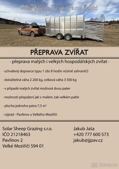 Přeprava hospodářských zvířat - 1