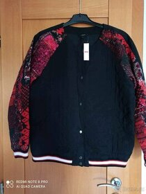 Dámská černá bunda - bomber, prošívaná, Lindex, vel. L, Nová