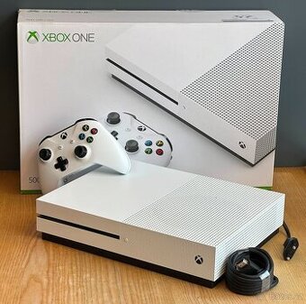 Xbox One S 500GB + ovladač + kompletní krabice, TOP