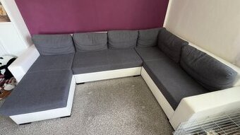 Rozkládací sedací souprava tvaru U