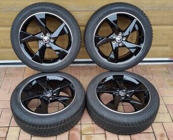 ALU kola ŠKODA SCALA 5x100 R17 NOVÁ zimní sada 205/50 r17