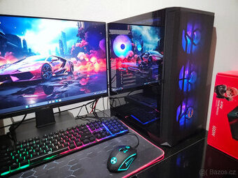 🔥 Herní PC Core i5|RX580|16GB RAM|1TB SSD|ARGB|WiFi+BT