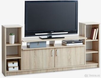 TV stolek EVETOFTE barva světlého dubu | TV Stand - 1