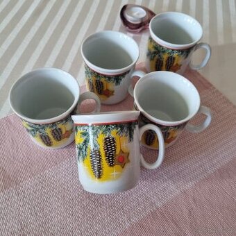 Vánoční retro hrnky