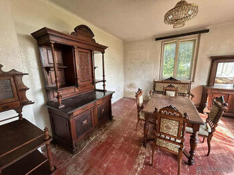 Starožitný nábytek kompletní souprava neorenesance