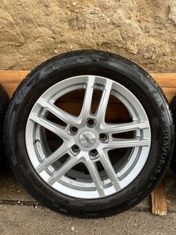 16” Sada alu kol + zánovní letní pneu - 1