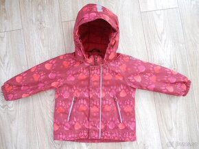 Zimní bunda Reima, vel. 86, červená s tlapkami