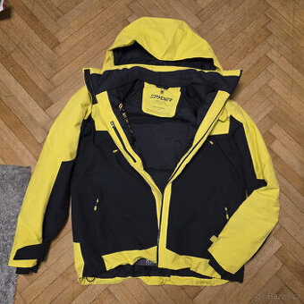 Pánská lyžařská bunda Spyder, nová, XL acid yellow
