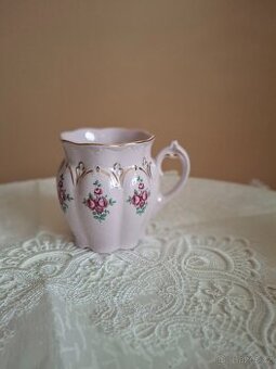 Růžový porcelán Hrnek