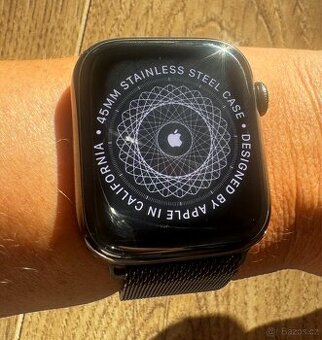 Apple watch series 9 45mm (gps+cellular) nerezova ocel