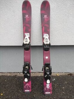 Prodám dětské lyže Salomon s vázáním 90 cm