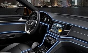 LED světelný pásek pro osvětlení interiéru auta - 5 barev