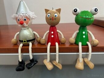 3x dřevěná figurka – TOP