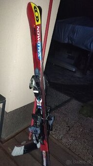 Dětské lyže Salomon 120, s vázáním.