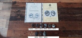 Německo bojové, válečné odznaky.