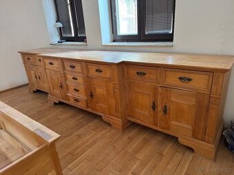 Drevena loznice postel + police