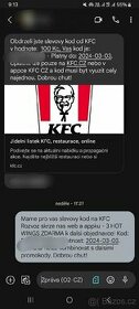 Prodám Kupon do KFC
