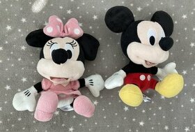 Minnie a Mickey plysaci - jako novy