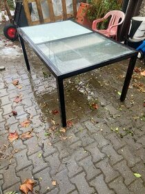 Skleněný stůl Ikea rozkládací - 1