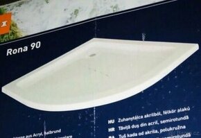 Akrylová sprchová vanička 90x90cm - čtvrtkruh - 1
