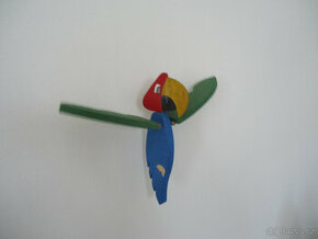 Dřevěná hračka - papoušek