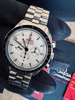White OMEGA SPEEDMASTER 42mm ALBINO 02/2025 FULL SET NOVÉ