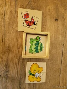 Dřevěné puzzle junior