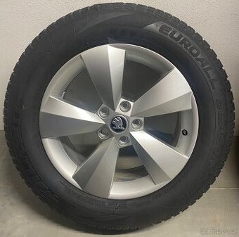 5x112 R17 6,5J ET38 Škoda + 215/65 R17 celoročné