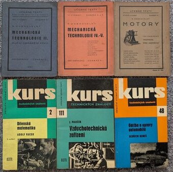 Technická literatura z první republiky pro strojaře - 1