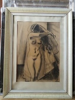 obraz DÍVČÍ AKT, sign. Jaroslav Štika 1933