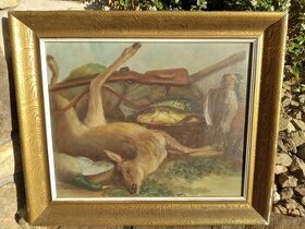 Obraz s loveckým motivem