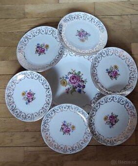 Karlovarský porcelán koláčová souprava