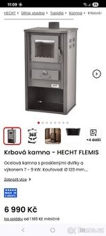 Krbová kamna Hecht 7.6 kw