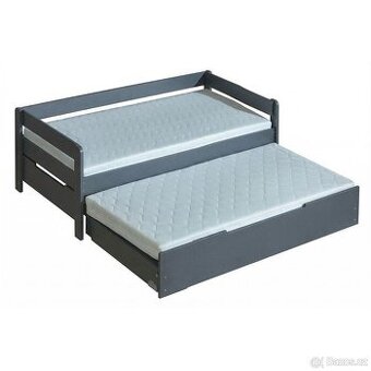 🔥 LUXUSNÍ dětská postel z masivu s přistýlkou – SLEVA 50 %