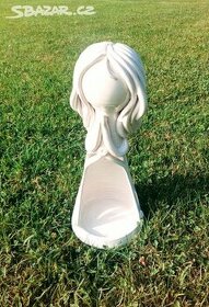 Porcelánový Svícen 34 cm Anděl s křídly