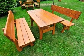 Zahradní Dřevěný masivní nábytek - 1