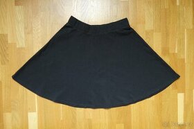 Černá dívčí bavlněná sukně, sukýnka vel.152