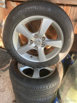 AL kola originál Mazda 205/55 r16 letní pneu,vzorek 90%.