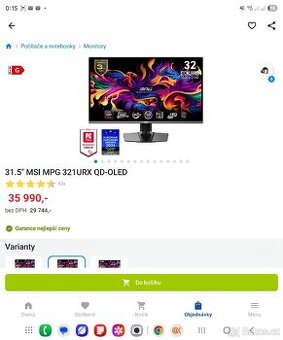 MSI URX QD-OLED – špičkový OLED