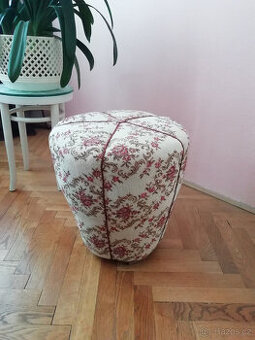Starožitný taburet HALABALA -Tulipán