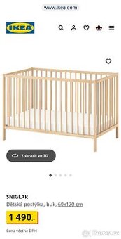 Dětská postýlka Ikea