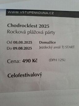 Chodrockfest 2025 - celofestivalový