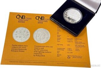 200 Kč - 2004 PROKOP DIVIŠ bleskosvod, Proof , etue, cert.