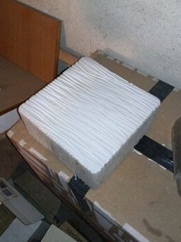 Retro stínítko skleněné